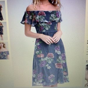 Strapless Velvet Dress